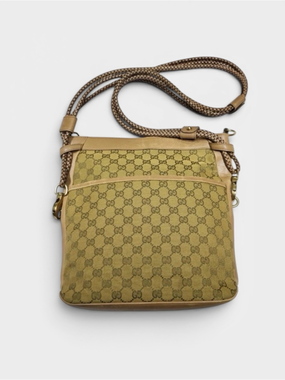 Gucci GG Monogram Canvas Crossbody Bag